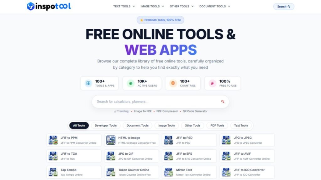 Inspotool Review: 100+ Free Online Tools For Pdf, Image &Amp; Document Tasks