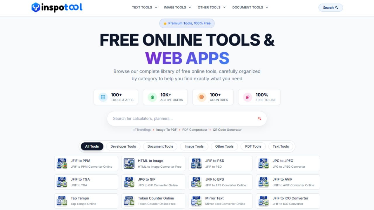 Inspotool Review: 100+ Free Online Tools For Pdf, Image &Amp; Document Tasks